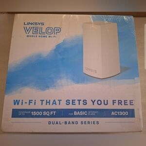 Linksys Velop Home WiFi System, 1,500 Sq. ft Coverage AC1300 WHW0101